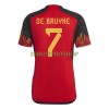 Original Fußballtrikot Belgien De Bruyne 7 Heimtrikot WM 2022 Für Herren